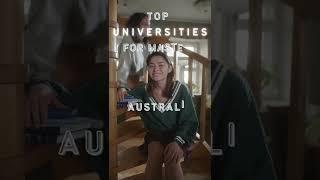 TOP UNIVERSITIES FOR MASTERS IN AUSTRALIA