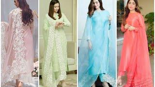 All-In-One Trending Plain One Color Punjabi Suit Designs | Unique Colour Combination kurti designs