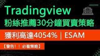 粉絲推薦tradingview的短綫買賣交易策略 | 30分鐘周期 | 獲利4054%【最佳平滑動量策略】