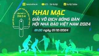 Lễ Khai mạc Giải Bóng bàn Hội Nhà báo Việt Nam Lần thứ 17 - Tranh cup Sao Vàng năm 2024