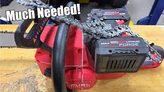 Best Upgrade For Faster Cutting! Milwaukee M18 FUEL 20' Dual-Battery Chainsaw Kit 2827-22 #chainsaw