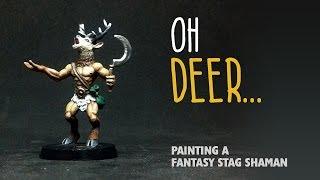 Oh deer: Painting a fantasy stag shaman