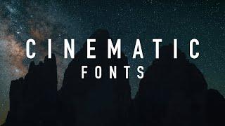 Cinematic Fonts 2020 | Best FREE Cinematic Fonts for your Videos