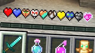 Minecraft but there are MORE Custom Hearts