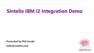 Sintelix IBM i2 Unstructured Data Demonstration