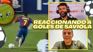 JAVIER SAVIOLA Y YO REACCIONAMOS A GOLES || "El mejor después de Leo Messi es Ronaldinho"