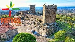 Castelo de Linhares da Beira  Linhares da Beira castle 🪂 Celorico da Beira - 4K UltraHD