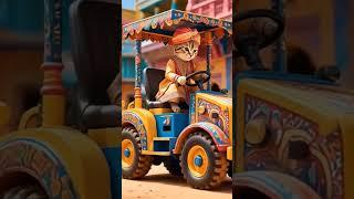 cat is on work #ai #cat #jcb #strongcat