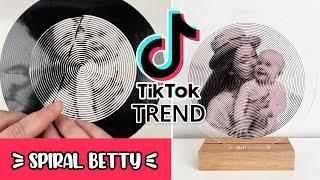 SPIRAL BETTY CRICUT TUTORIAL ON ACRYLIC | VIRAL TIK TOK TREND