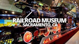 Exploring the California State Railroad Museum in Sacramento, CA USA Walking Tour #railroadmuseum