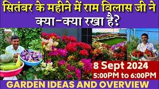 सितंबर के महीने में राम विलास जी ने क्या-क्या रखा है || GARDEN IDEAS AND OVERVIEW