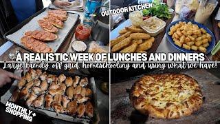 A Week of Meals in our outdoor kitchen at the end of a monthly grocery period! - Off Grid Australia
