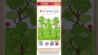 brain test level 200 - what is under the tree?