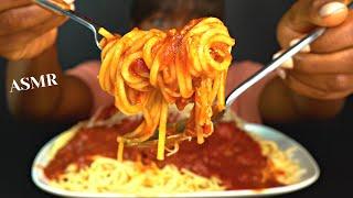 ASMR TOMATO SAUCE SPAGHETTI MUKBANG (PASTA (NO Talking) |Sticky Eating Sounds| Vikky ASMR