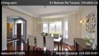 Welcome to 51 Botham Rd, Toronto - Marian Keriakos - Chestnut Park Real Estate Ltd Brokerage