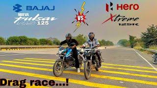 BAJAJ PULSER NS 125 VS HERO XTREME 125R || DRAG RACE || @DRAGGER_JATIN