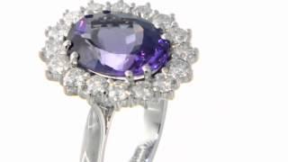 Diamond and Tanzanite Ring