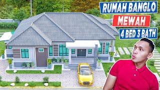 Design Rumah Banglo Mewah 1 tingkat - 4 Bilik 3 Bilik Air (62'x38' Ft) (18.8x11.5 M)