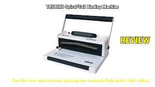 Review TruBind Coil-Binding Machine - with Electric Coil Inserter - TB-S20A - Professionally Bind B