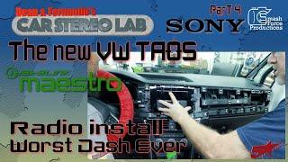 car stereo Lab VW Taos idatalink VW1 radio install part 4 we screwed up