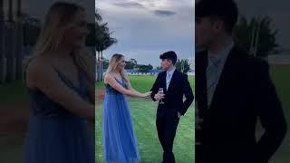 Long distance girlfriend shows up to boyfriend’s prom. Boy does he look happy.