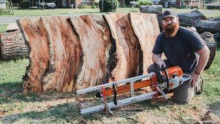 My First Time Using an Alaskan Chainsaw Mill I Bought on Amazon