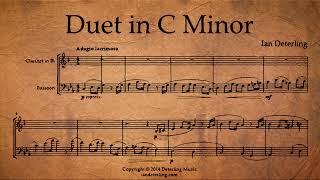 Duet for Clarinet and Bassoon in C Minor