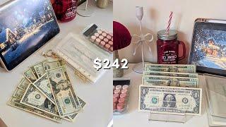 CASH ENVELOPE STUFFING $242 | working mom | middle income