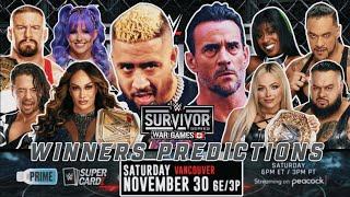 WWE Survivor Series 2024 (Wargames) - Winners Predictions | Boom Wrestling