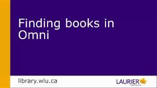 Finding books in Omni