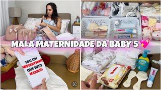 ARRUMANDO A MALA MATERNIDADE DA BEBÊ | TUDO PRONTO | 36 SEMANAS 