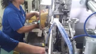 Double heads sealing serviette tissue napkin paper packing machine