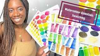 How to organise art supplies - my swatchbook | How to swatch watercolours