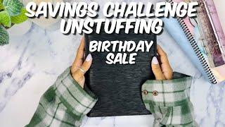 SAVINGS CHALLENGE UNSTUFFING | CASH STUFFING MY | SINKING FUNDS | MONEY COUNT | DRIPPED BY E BLING