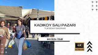 Kadikoy Tuesday bazaar (salı pazarı) ⎮Istanbul, Turkey 2022⎮4K 60FPS