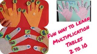 Easy and Fun Way to Teach Multiplication Tables 2 to 10 (Finger tricks - STEM)