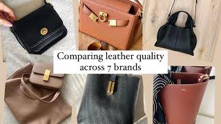 Leather Comparison across Ateliers Auguste, Cuyana, Parisa Wang, Polene, APC, Coach, DeMellier 