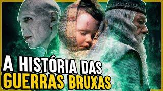 HISTÓRIA COMPLETA DA 1ª E 2ª GUERRA BRUXA DE HARRY POTTER | Mega Compilado