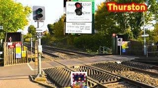 Thurston Station (Barrow) Level Crossing, Suffolk