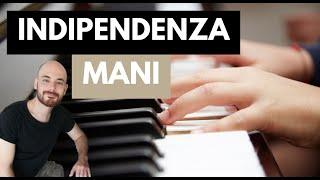 Migliorare l'indipendenza e l'interdipendenza fra le mani al pianoforte