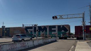 UP 9927 Stockton Turn Hauler Local North - E. Morada Lane Railroad Crossing, Stockton CA