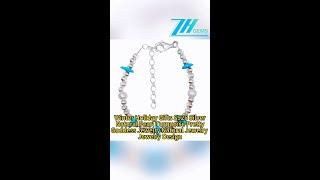 GN-20241108-01 Winter Holiday Gifts S925 Silver & Natural Pearl Turquoise Pretty Goddess Jewelry