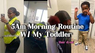 5AM Morning Routine W/ My Toddler (Working A 9-5 ) As A Female Security Guard