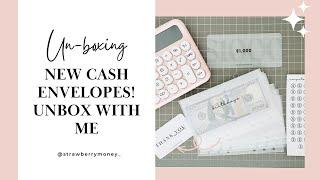 Unboxing Cash Envelopes | The Aesthetic Dollar Cash Envelopes | Unbox With Me 2023