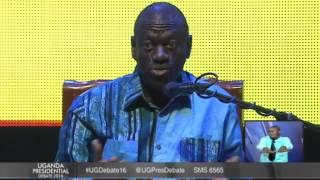 2nd Presidential Debate:  Kizza Besigye gives opening remarks