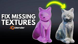 Fix Missing Textures in Blender!