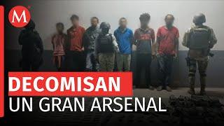 Capturan a 6 miembros de 'Los Viagra' en Michoacán; decomisan arsenal