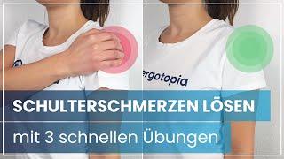 Schulterschmerzen lösen ️ 3 schnelle & sanfte Dehnübungen für zwischendurch