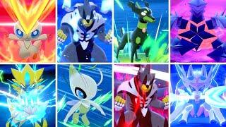 Pokémon Sword & Shield - All Legendary Pokémon Signature Moves (Crown Tundra)