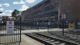 Caltrain 908 arriving at Sunnyvale station in CA